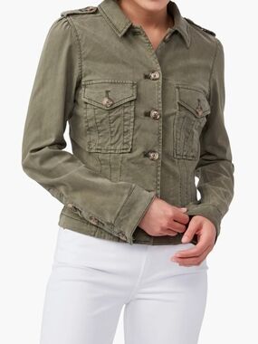 Paige Pacey Utility Y2K Inspired Jacket Size XL Women's Olive Green EUC